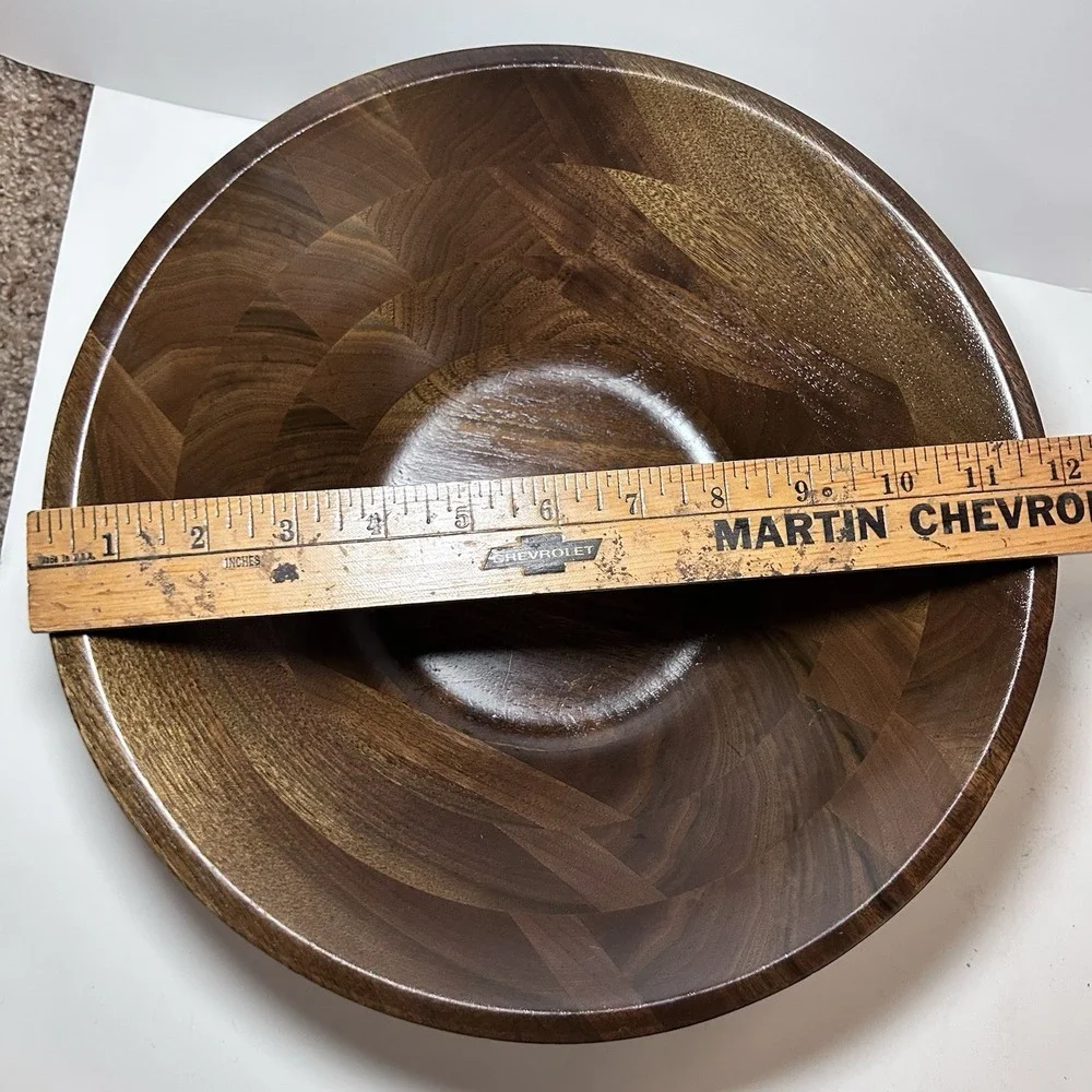 Solid American Walnut Serving Bowl 11